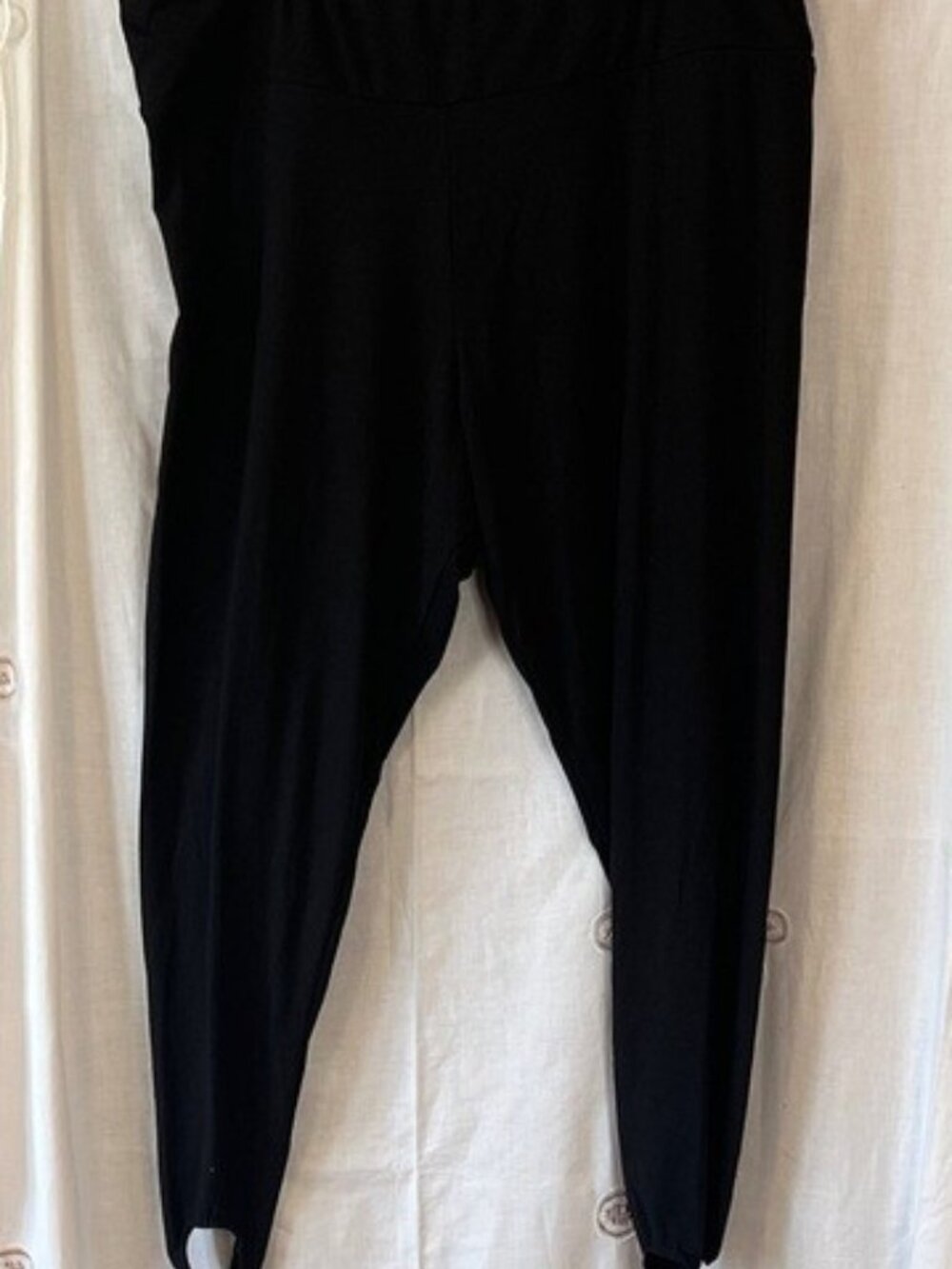 Stretch Is Comfort Black Stirrup Leggings 3X